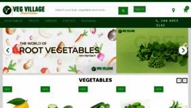 What Vegvillage.in website looked like in 2018 (5 years ago)