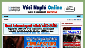 What Vaci-naplo.hu website looked like in 2018 (5 years ago)