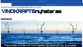 What Vindkraftsnyheter.se website looked like in 2018 (5 years ago)