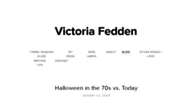 What Victoriafedden.com website looked like in 2018 (5 years ago)