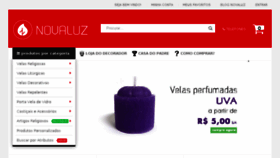 What Velasnovaluz.com.br website looked like in 2018 (5 years ago)