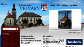 What Velvary.cz website looked like in 2018 (5 years ago)
