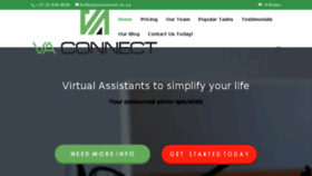 What Vaconnect.co.za website looked like in 2018 (5 years ago)