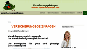 What Versicherungsgeizkragen.de website looked like in 2018 (5 years ago)