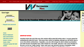 What Vaccinationnews.com website looked like in 2018 (6 years ago)