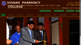What Vignanpharmacycollege.in website looked like in 2018 (5 years ago)