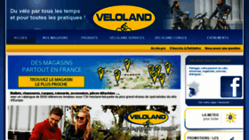 What Veloland.com website looked like in 2018 (5 years ago)