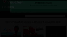 What Voucherfollow.com website looked like in 2018 (5 years ago)