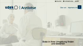 What Vdek-arztlotse.de website looked like in 2018 (5 years ago)