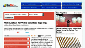 What Video.download-lagu-mp3.com.cutestat.com website looked like in 2018 (5 years ago)