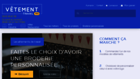 What Vetement-travail-pro.fr website looked like in 2018 (5 years ago)