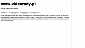 What Videorady.pl website looked like in 2018 (5 years ago)