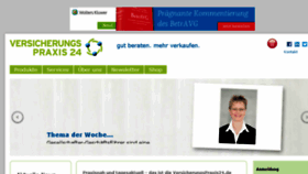 What Versicherungspraxis24.de website looked like in 2018 (5 years ago)