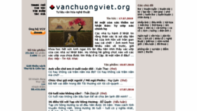 What Vanchuongviet.org website looked like in 2018 (5 years ago)