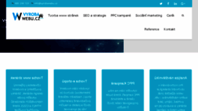 What Vyrobawebu.cz website looked like in 2018 (5 years ago)