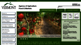 What Vermontagriculture.com website looked like in 2018 (5 years ago)