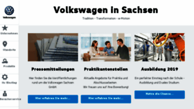 What Volkswagen-sachsen.de website looked like in 2018 (5 years ago)