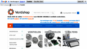 What Ventishop.eu website looked like in 2018 (5 years ago)