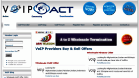 What Voipact.com website looked like in 2018 (5 years ago)