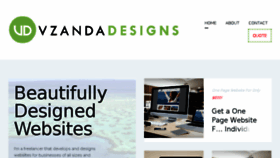 What Vzanda.com website looked like in 2018 (5 years ago)