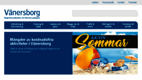 What Vanersborg.se website looked like in 2018 (5 years ago)