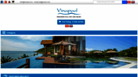 What Vinapool.vn website looked like in 2018 (5 years ago)