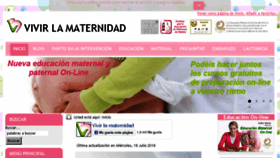 What Vivirlamaternidad.com website looked like in 2018 (5 years ago)