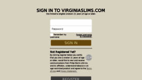 What Virginiaslims.com website looked like in 2018 (5 years ago)