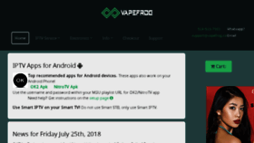What Vapefrog.ca website looked like in 2018 (5 years ago)