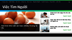 What Viectimnguoi.vn website looked like in 2018 (5 years ago)