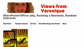 What Veroniquepalmer.com website looked like in 2018 (5 years ago)