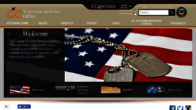 What Veterans.ocgov.com website looked like in 2018 (5 years ago)