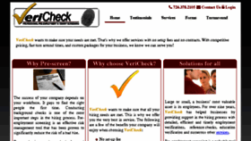 What Vericheckscreening.com website looked like in 2018 (5 years ago)
