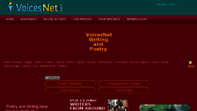 What Voicesnet.com website looked like in 2018 (5 years ago)
