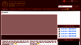 What Vttu.edu.vn website looked like in 2018 (5 years ago)