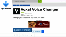 What Voxal-voice-changer.en.uptodown.com website looked like in 2018 (5 years ago)