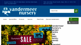 What Vandermeernursery.com website looked like in 2018 (5 years ago)