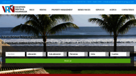 What Vacacionesnicaragua.com website looked like in 2018 (5 years ago)