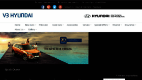 What V3hyundai.com website looked like in 2018 (5 years ago)