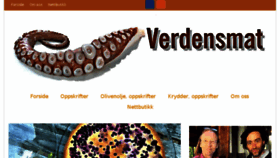 What Verdensmat.no website looked like in 2018 (7 years ago)