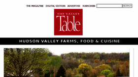 What Valleytable.com website looked like in 2018 (6 years ago)