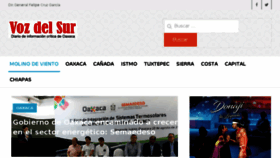 What Vozdelsur.com.mx website looked like in 2018 (5 years ago)