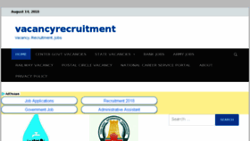 What Vacancyrecruitment.com website looked like in 2018 (5 years ago)
