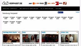 What Verpasst.de website looked like in 2018 (5 years ago)