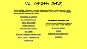 What Variantbank.org website looked like in 2018 (5 years ago)