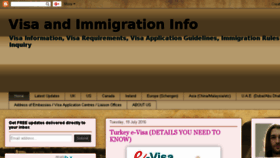 What Visaandimmigrationinfo.com website looked like in 2018 (5 years ago)