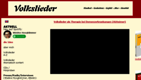 What Volksliedsammlung.de website looked like in 2018 (5 years ago)