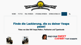 What Vespafarben.de website looked like in 2018 (5 years ago)