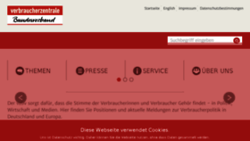 What Vzbv.de website looked like in 2018 (5 years ago)