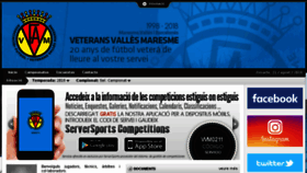 What Veteransfutbol.com website looked like in 2018 (5 years ago)